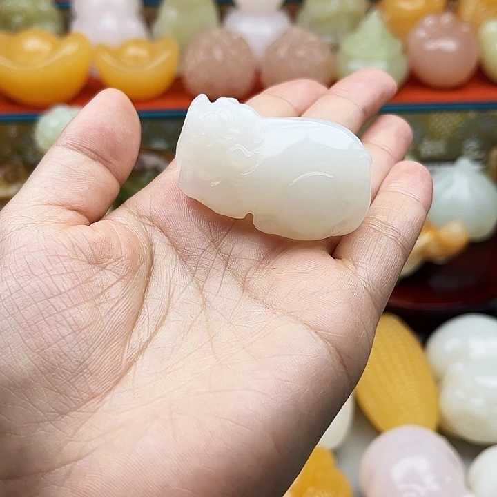 李***碟石材貔貅手擦摆件