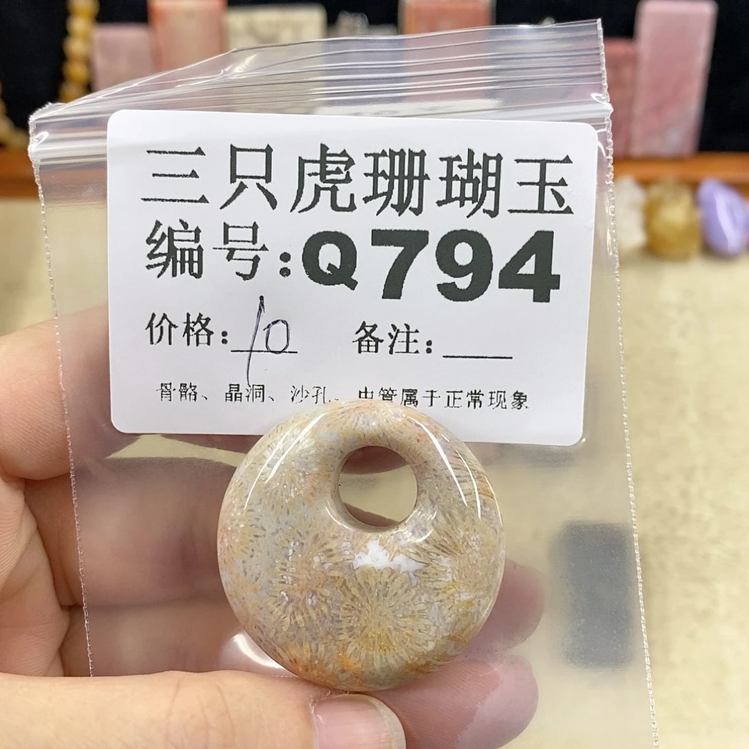 硅化珊瑚（珊瑚玉）1未镶嵌A**A