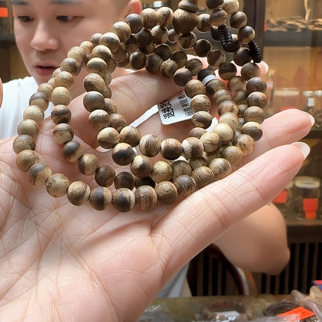 手串沉香7棋楠多圈6mm念珠手串11g+多样性发一串