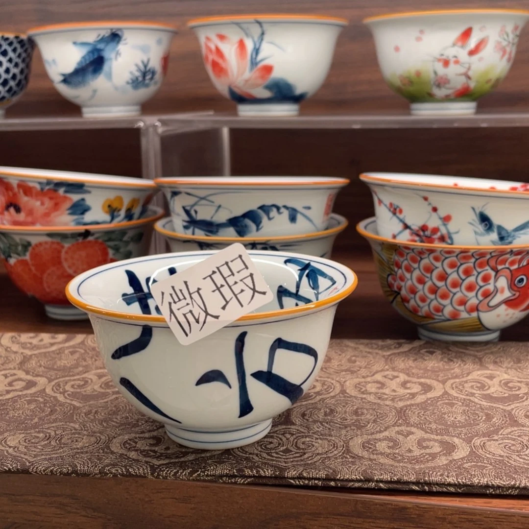 微瑕釉下彩纯手绘