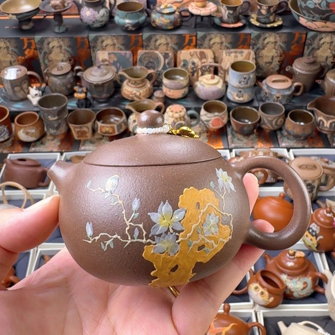 茶壶紫砂150ml原矿精工半手