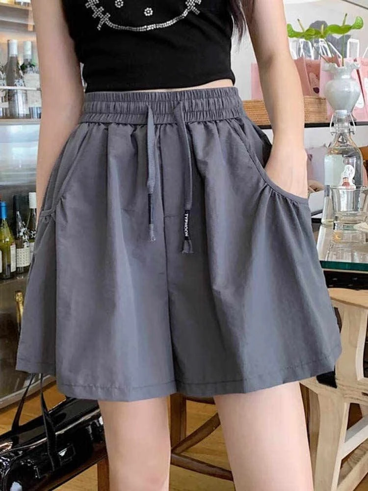 新款夏款短裤显瘦遮肉凉爽休闲裤高腰夏季外穿薄款韩版短裤工装裤