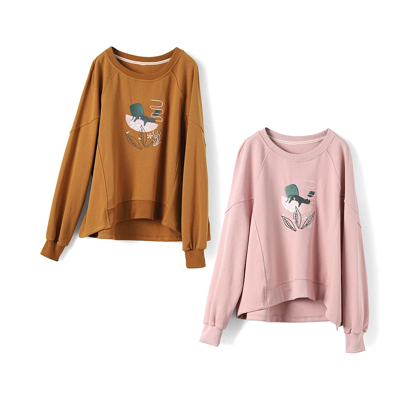 26862【画系列】舒适印花宽松卫衣22W3105