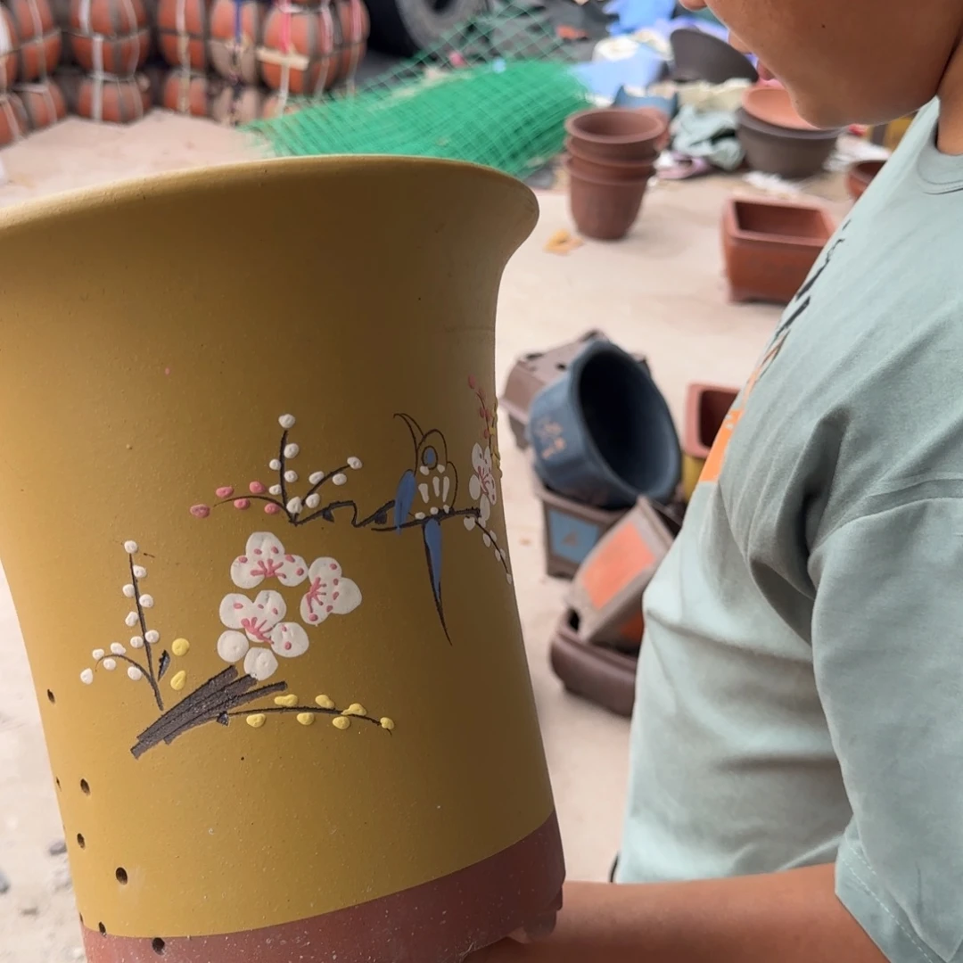 紫砂花盆瑕疵和瑕疵