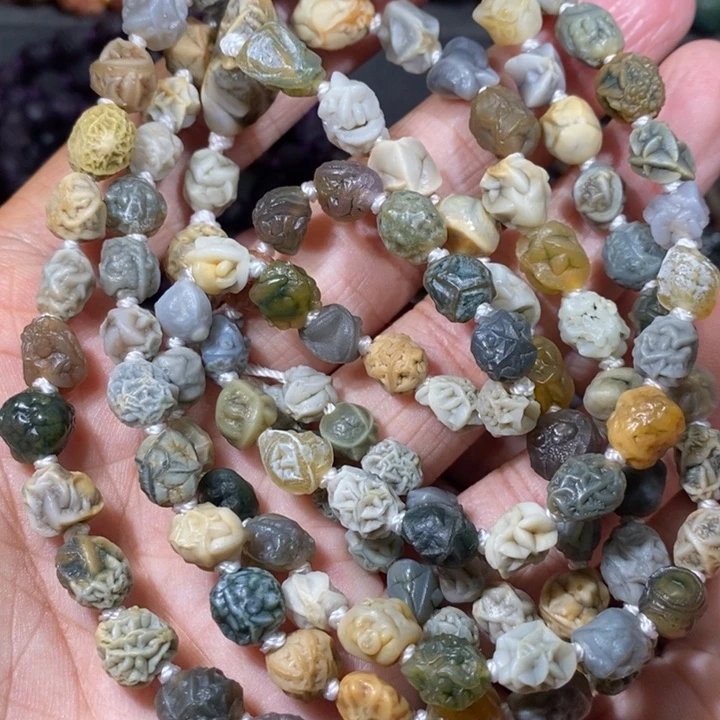 未镶嵌玛瑙/玉髓珠宝奇石茹*