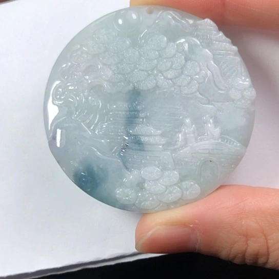 翡翠未镶嵌颈饰缅甸A货，每天下午1点半开播