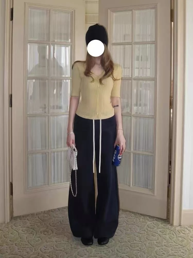 【强推卫裤】灰色/藏青色复合长裤秋冬好穿百搭宽松卫裤Q512