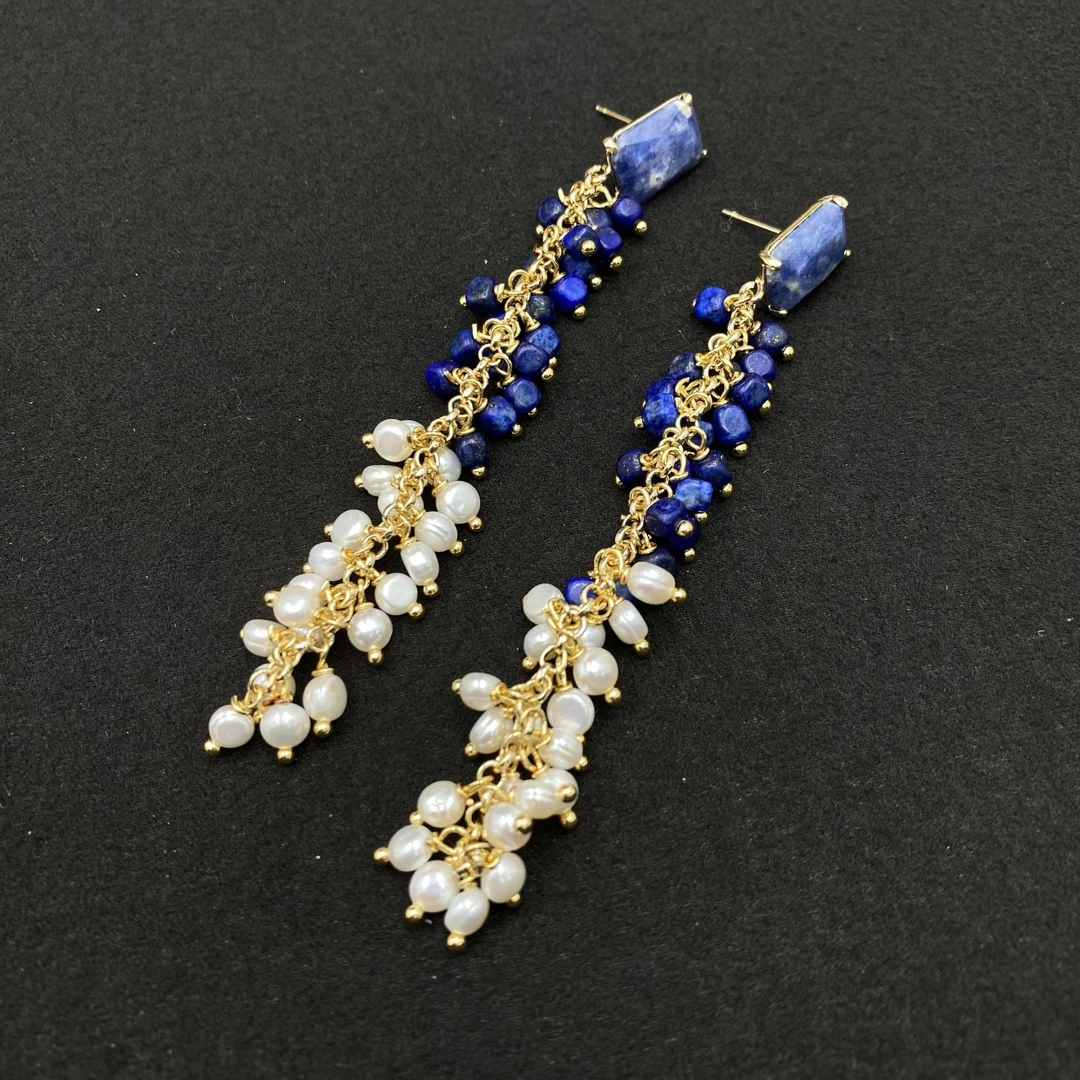 合金仿水晶耳饰 【Liz璇子】意大利串珠耳钉H