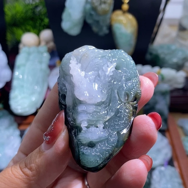 【闪购商品】颈饰未镶嵌翡翠龙牌