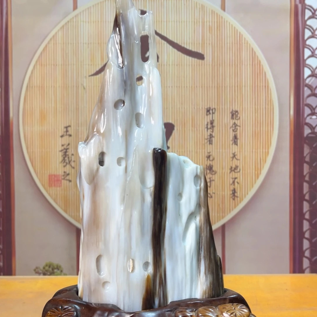 硅化玉（树化玉）未镶嵌摆件