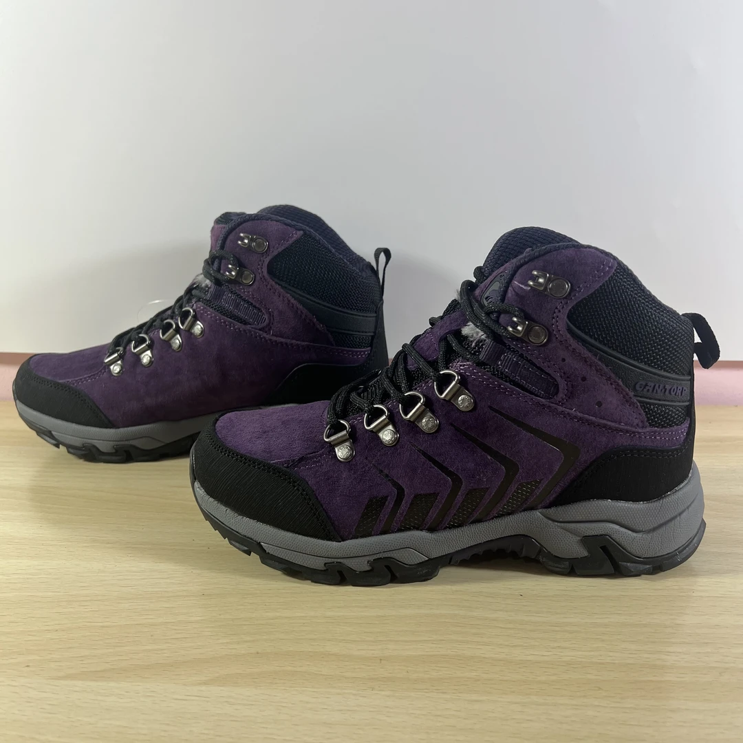 CANTORP/肯拓普C1417 81002 女款户外休闲秋冬高帮加绒加厚登山鞋
