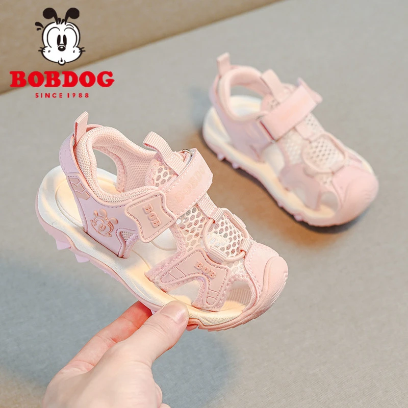 巴布豆童鞋儿童运动鞋女童宝宝凉鞋2025夏季新款小女孩软底公主鞋
