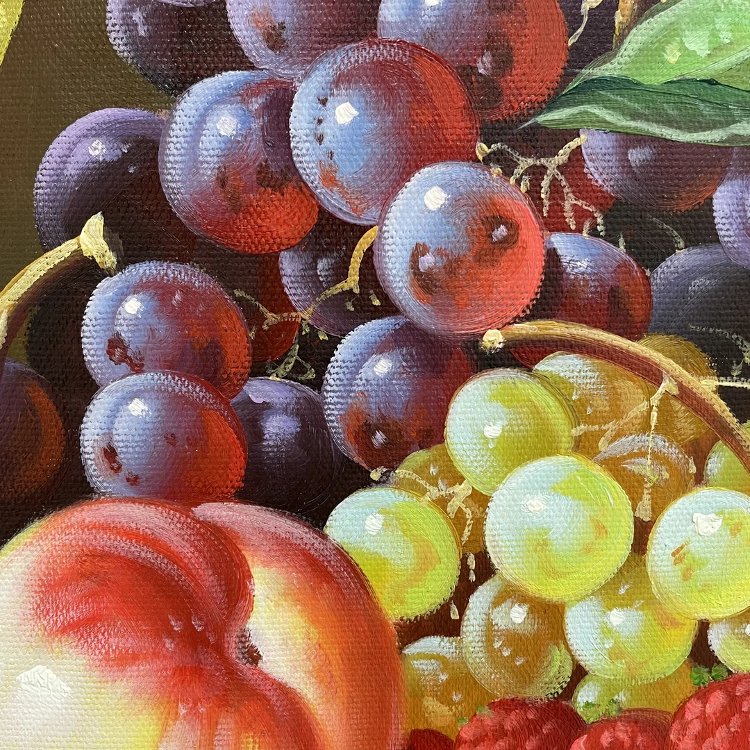 林彦新-***-7.22号 静物水果- 约50*60厘米-手绘油画-麻布