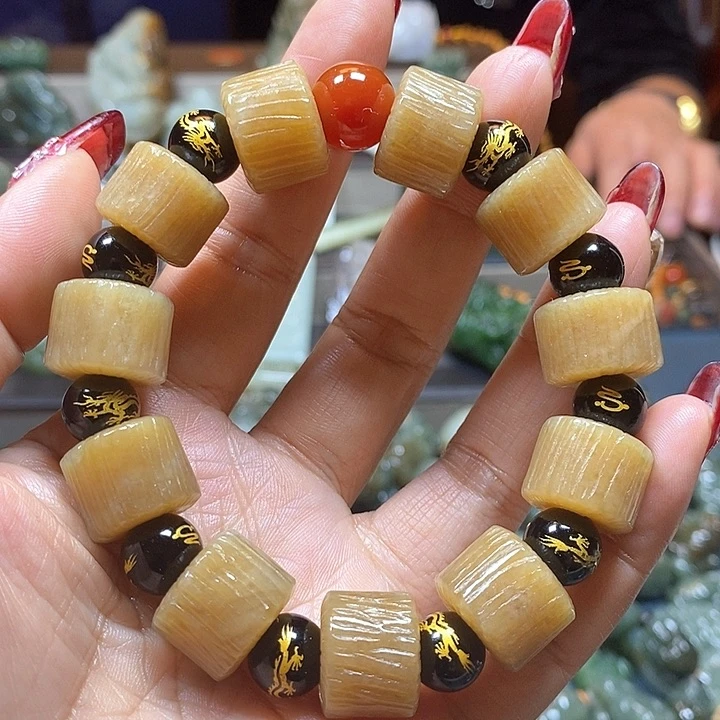 和田玉手串未镶嵌