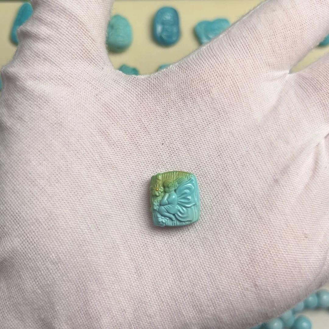 绿松石合金吊坠(不含链)
