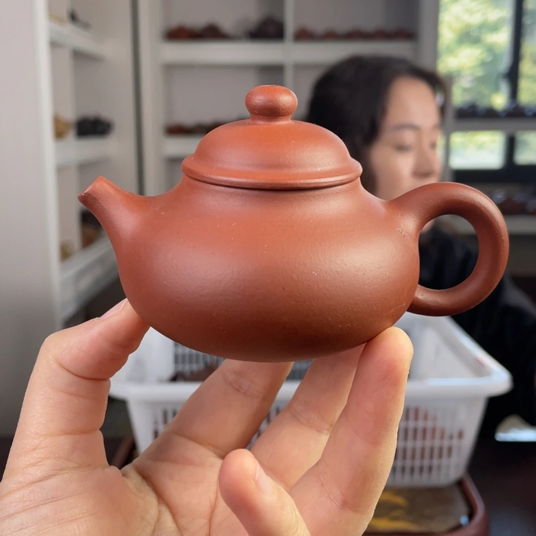 紫砂茶壶红清水小容天100cc