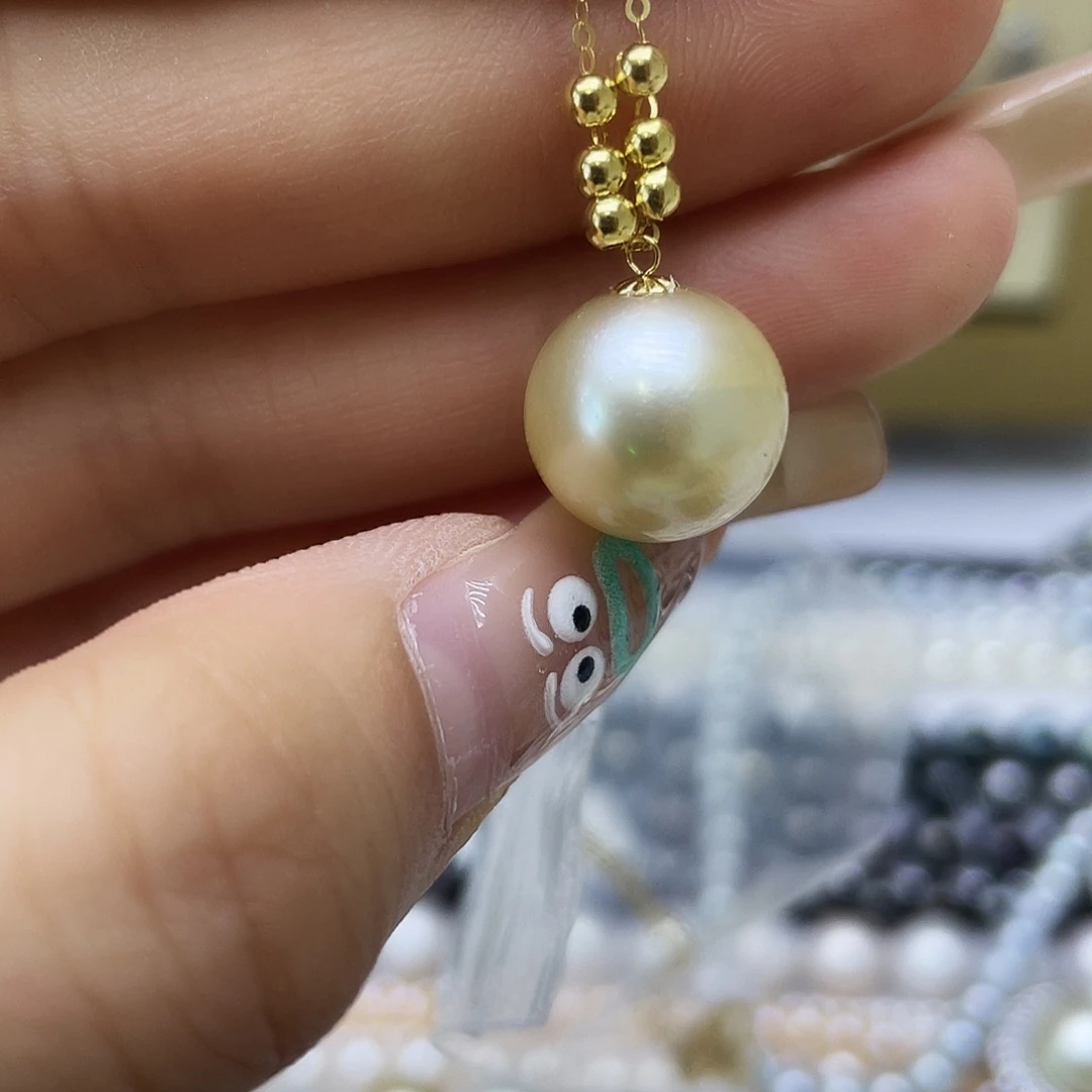 海水珍珠18K金镶嵌颈饰