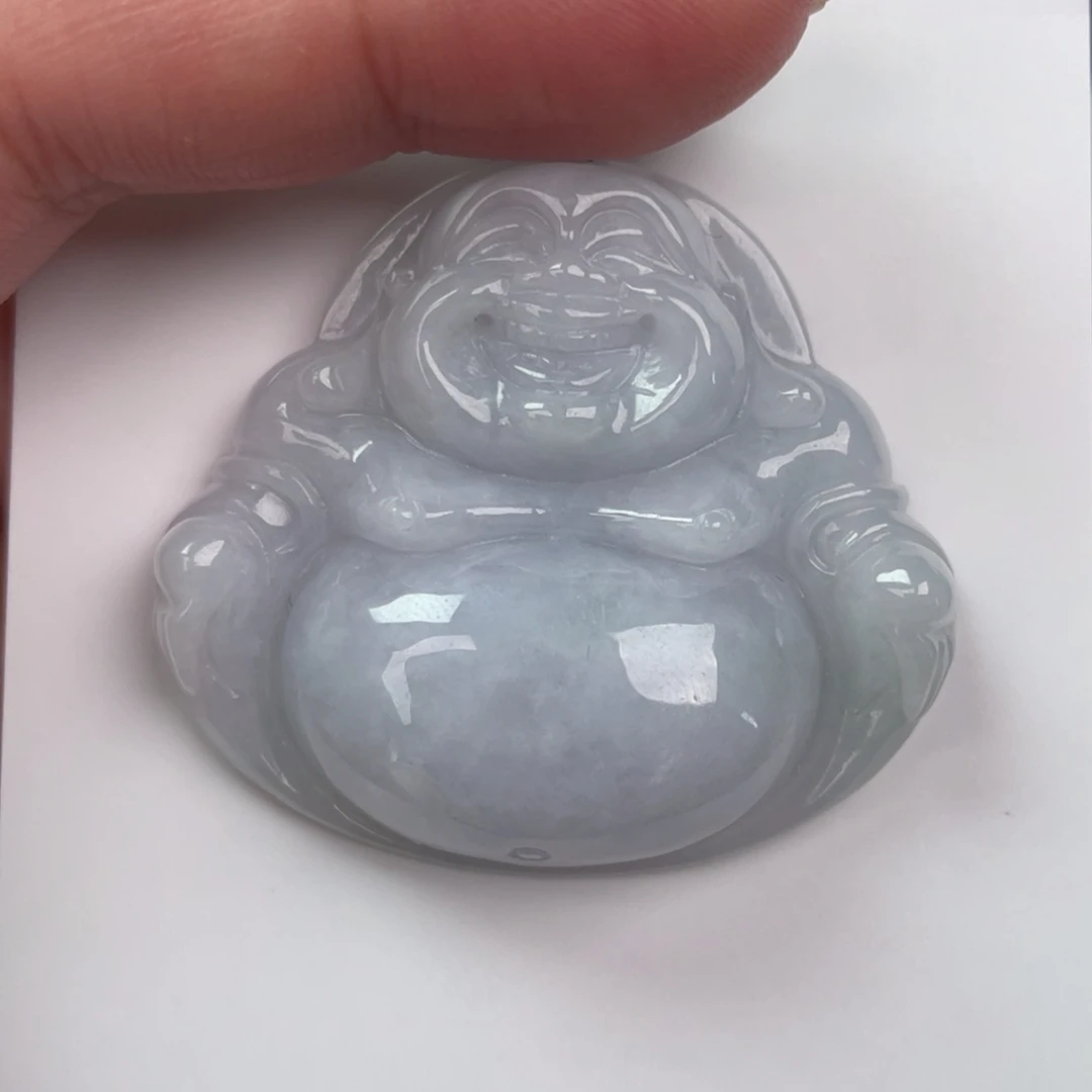 翡翠未镶嵌颈饰佛公