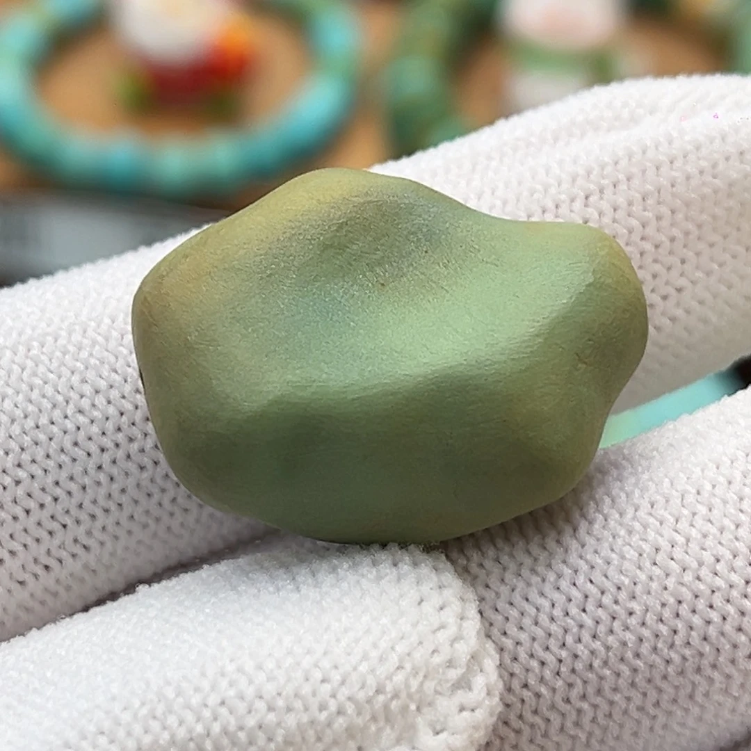 绿松石未镶嵌珠宝奇石青芒绿随形