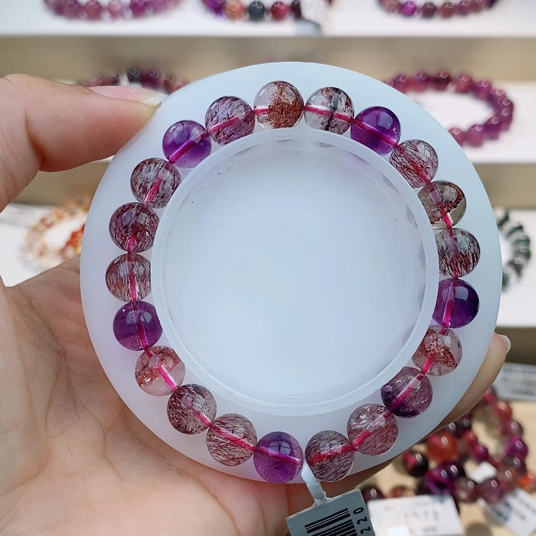 手链未镶嵌水晶黑加侖超七9+