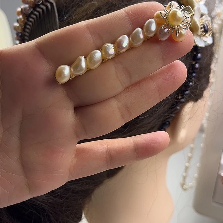 未镶嵌淡水珍珠发夹