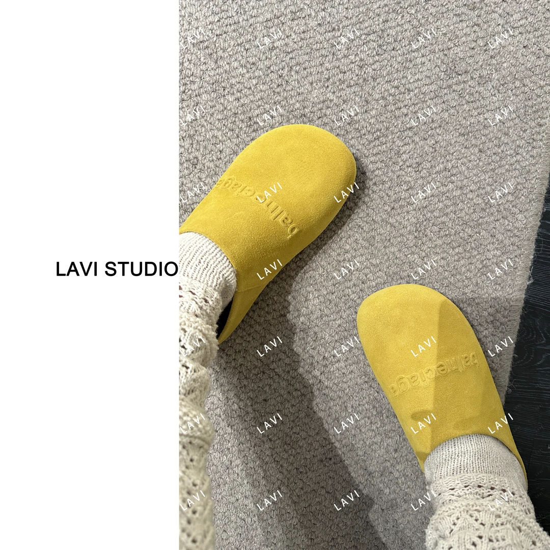 LAVI STUDIO 百搭复古时尚圆头包头勃肯拖352-15