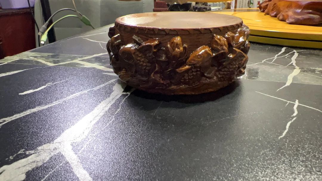 直播间一物一拍底座复古链接浮雕莲花