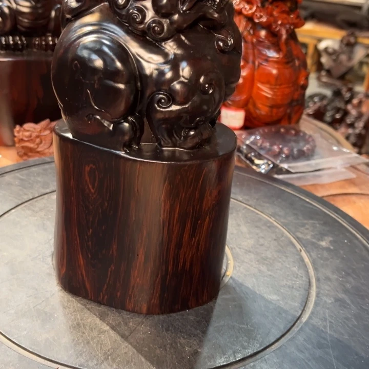 黑酸枝木类缅甸黑酸枝貔貅摆件