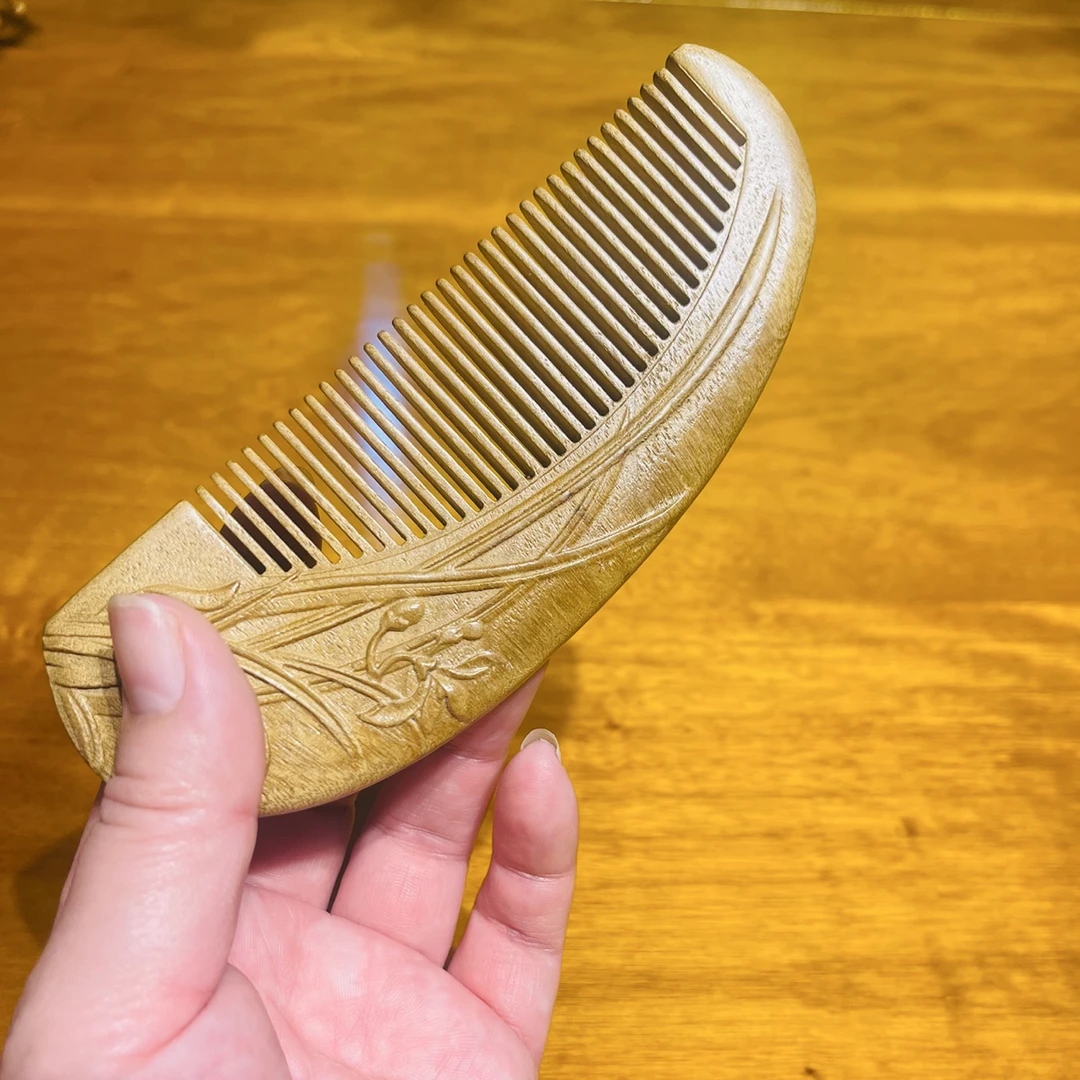 【禧木】正宗金丝楠小叶桢楠老料兰花梳子