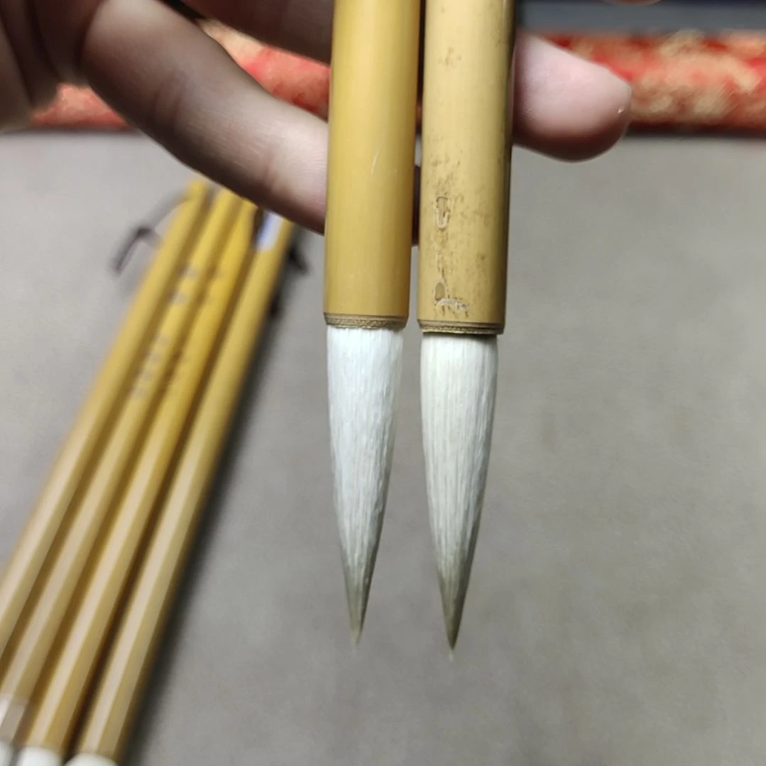 出锋4.5*1.0cm 细光峰纯羊毫不加健鉴真2支