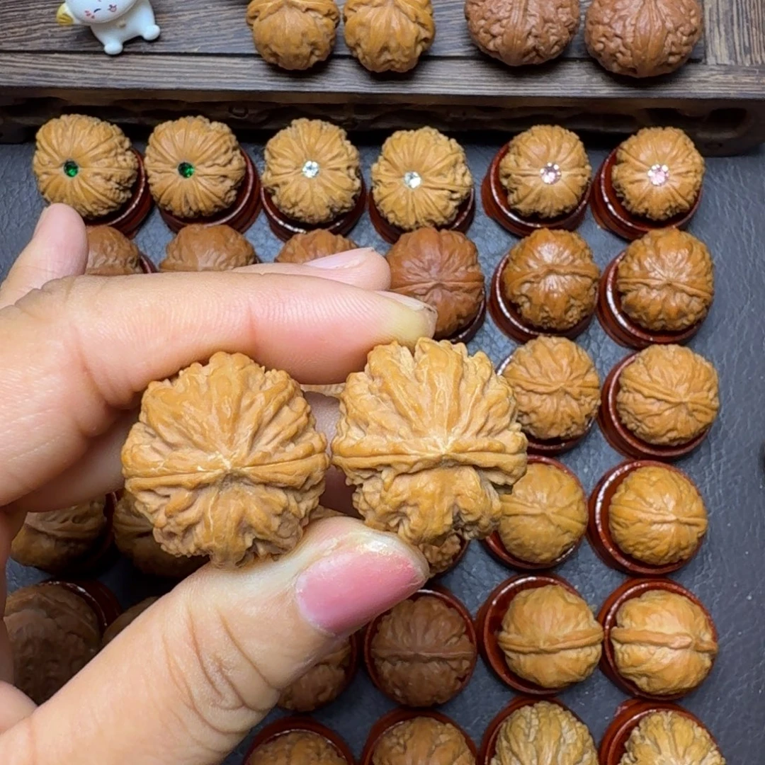 把件文玩核桃26尺焖尖粗筋磨盘004