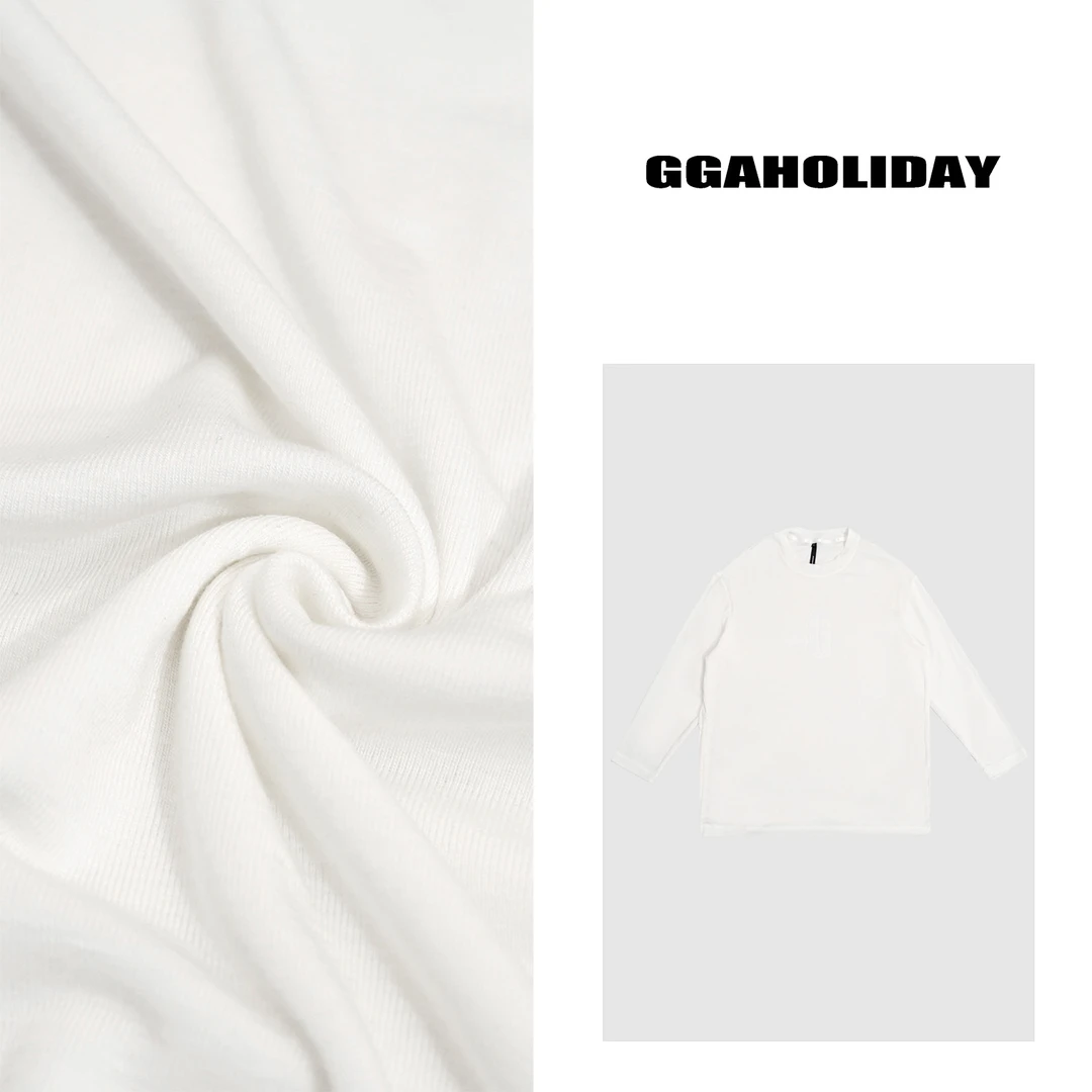 【上新】GGAHOLIDAY时尚宽松圆领打底上衣套头纯色长袖T恤-151129