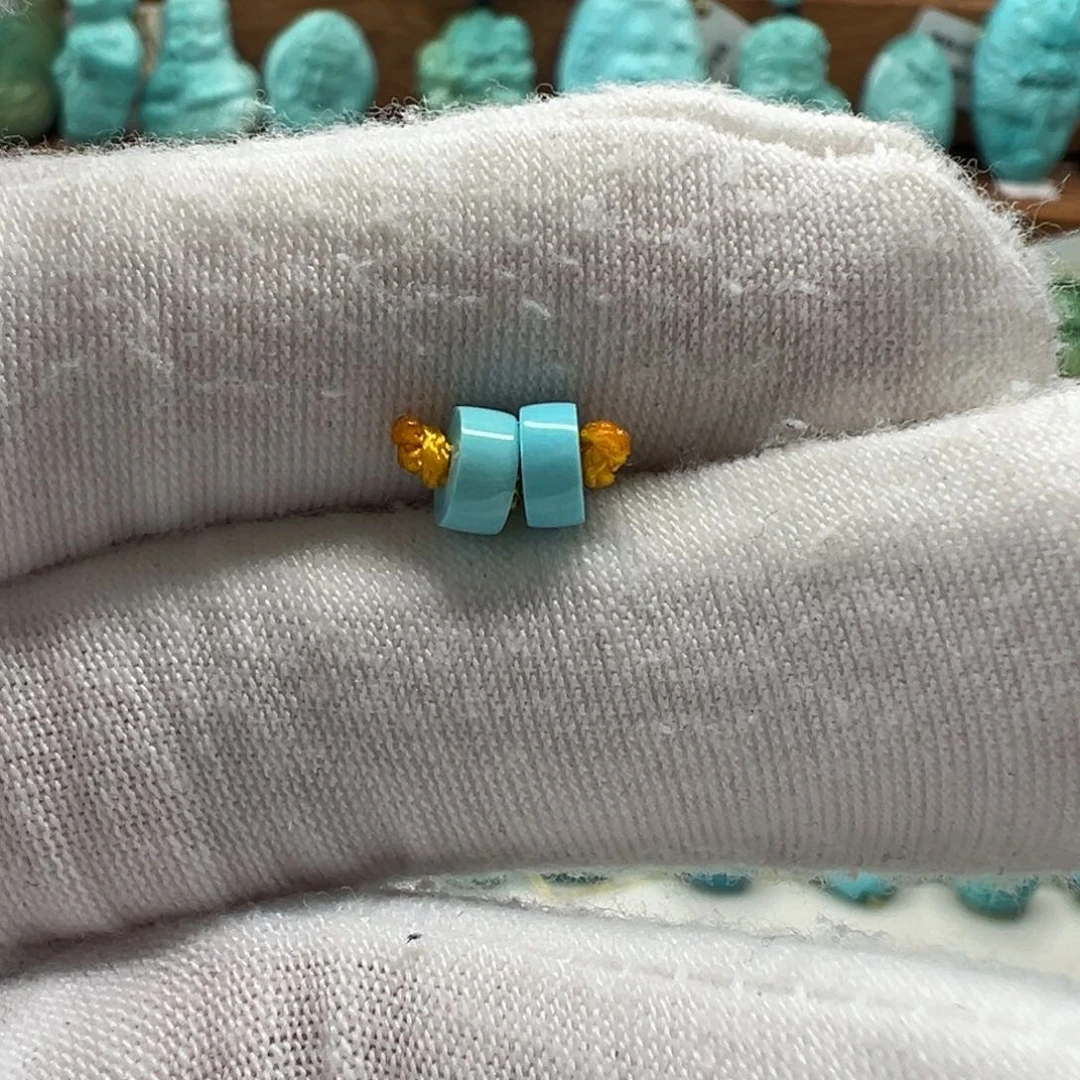 绿松石未镶嵌隔片5.1mm