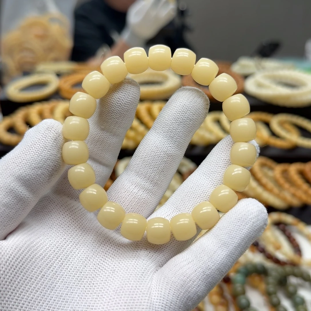 大***肌菩提根/象牙果手串10×11 鼓珠 10年 鬼工