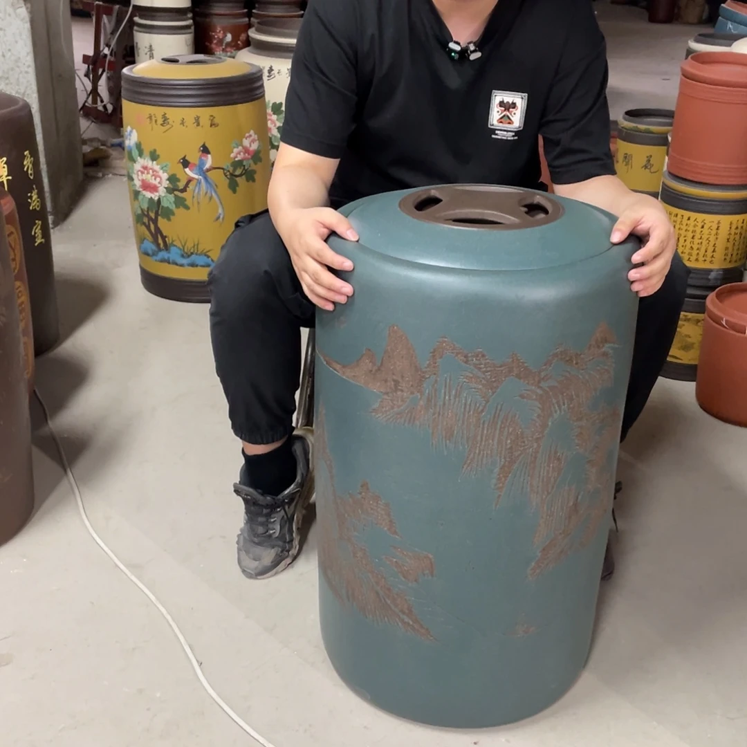 宜兴原矿紫砂茶叶罐