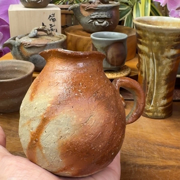 横山直树备前烧练入绯襷分享壶福利一口价