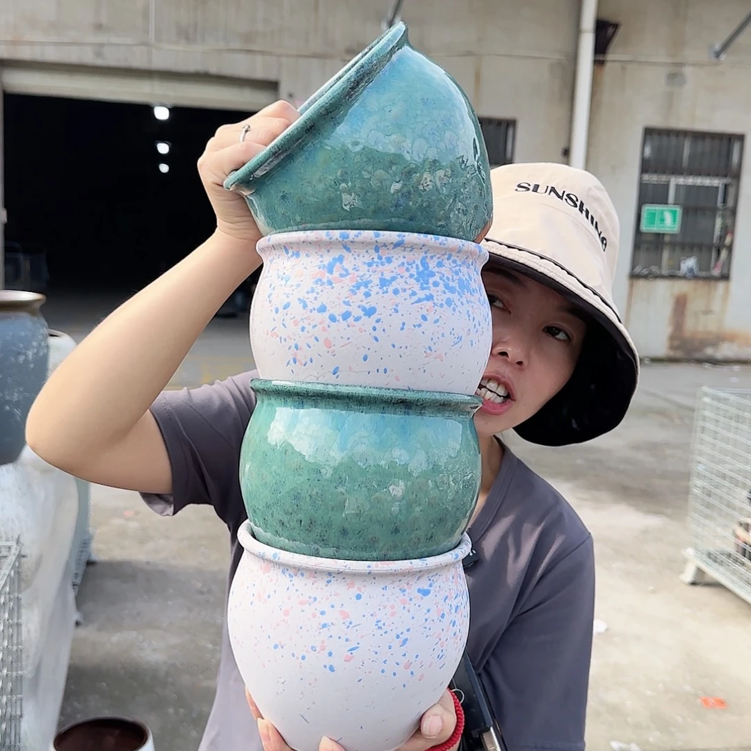 紫砂花盆王嫂花盆1001-411高14口15