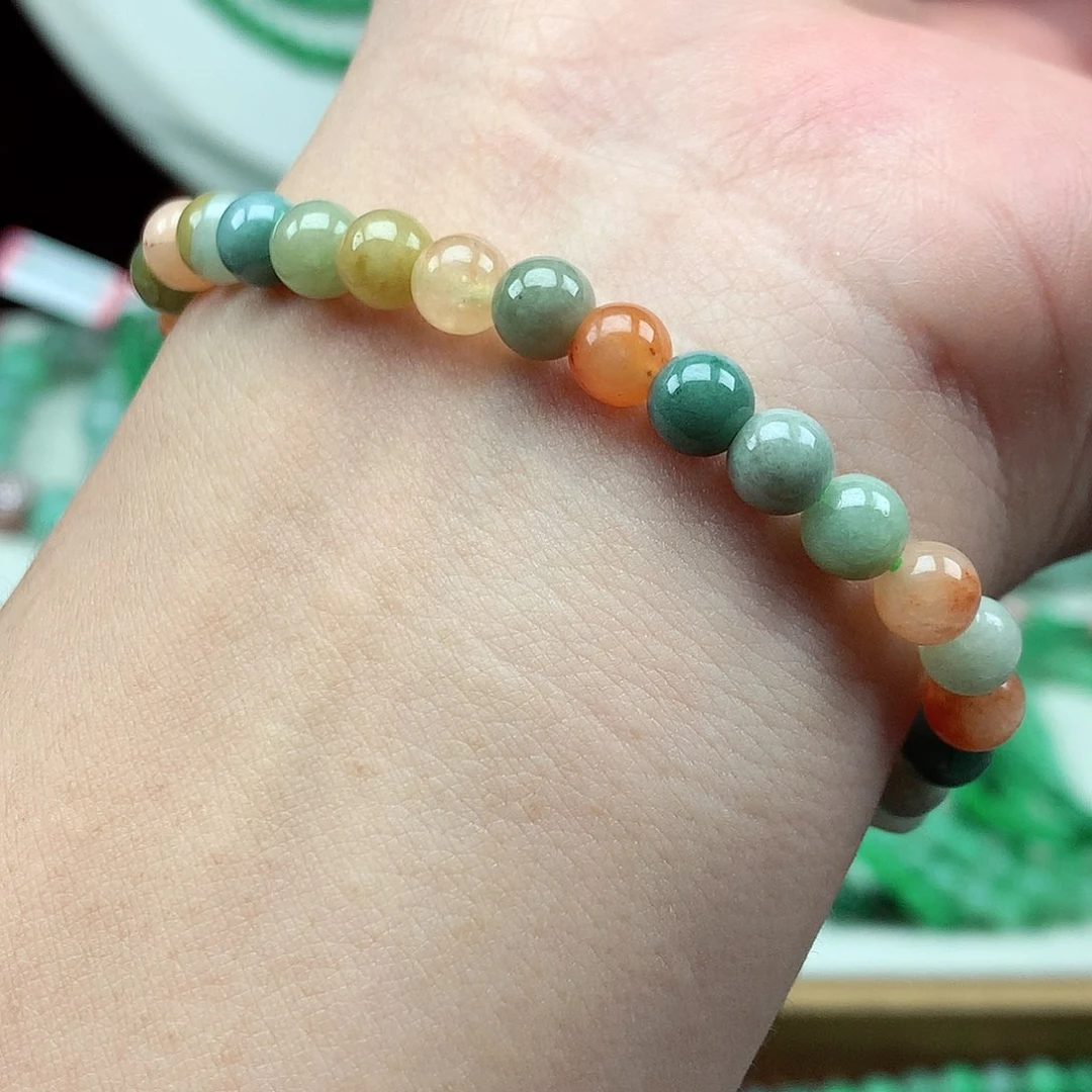 未镶嵌手链翡翠翡翠