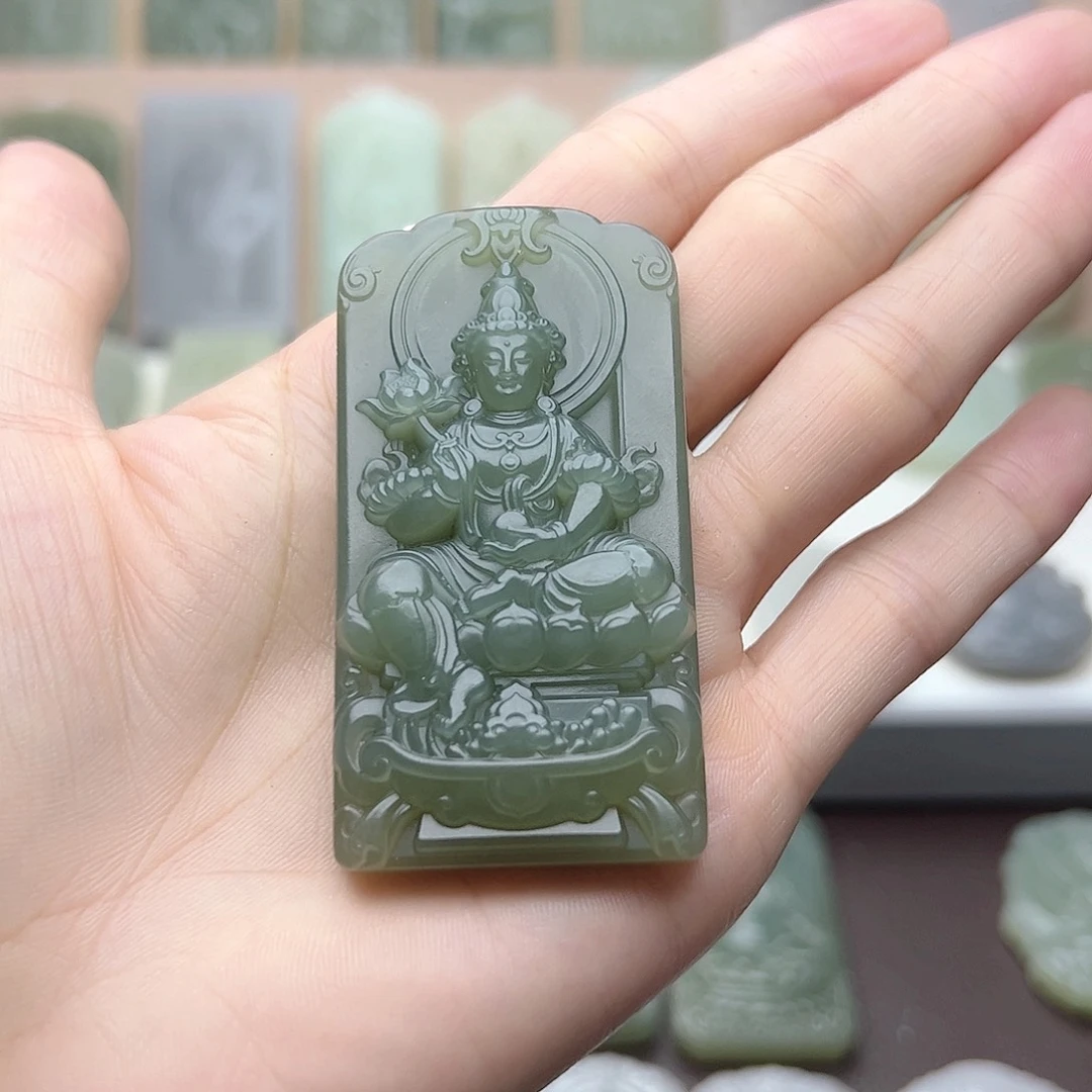 和田玉未镶嵌颈饰