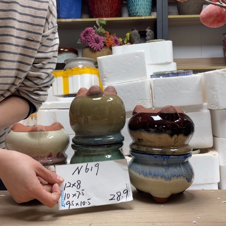 粗陶多肉花盆微瑕619