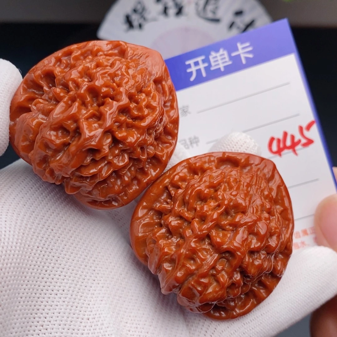 文玩核桃把件46官帽445