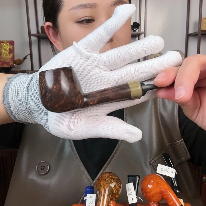 石楠木直杆撞球烟斗