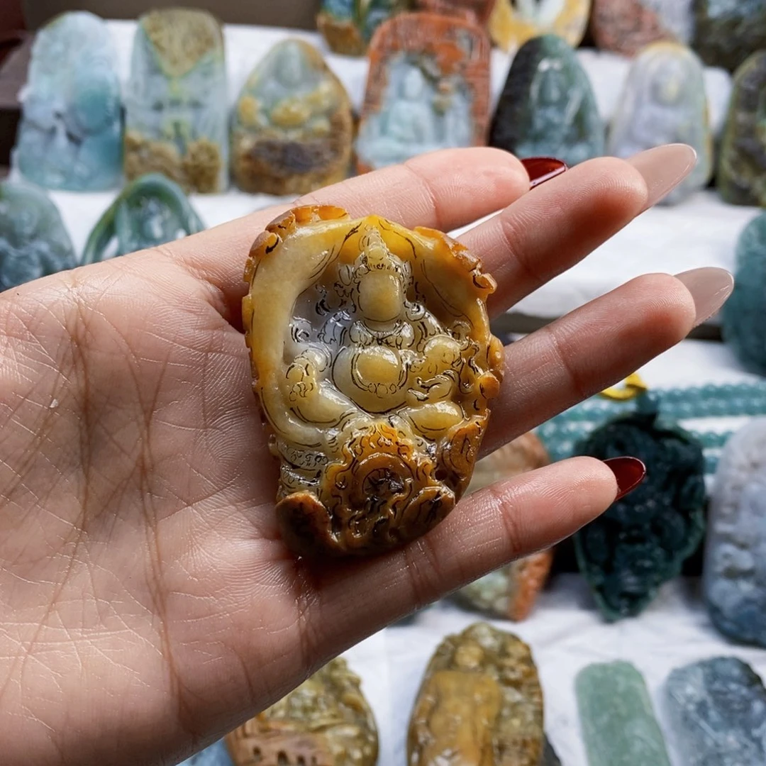 痒***亿定制翡翠未镶嵌翡翠定制链接