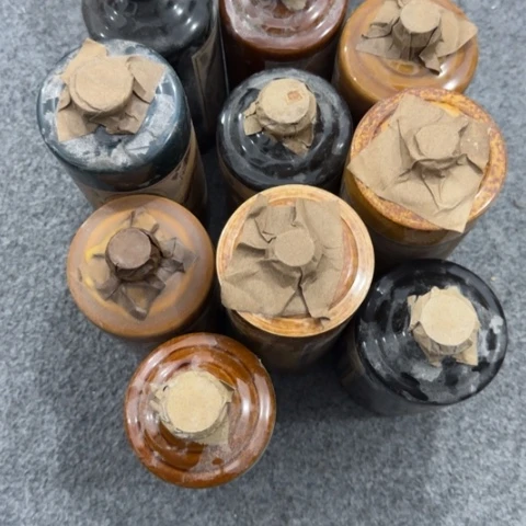 盘子瓶子手工手绘