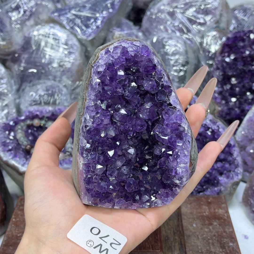未镶嵌紫晶摆件紫水晶