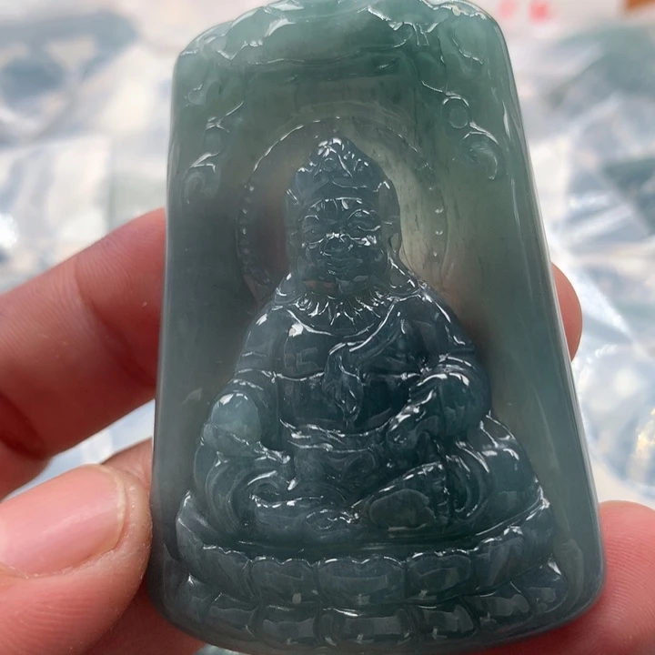 翡翠未镶嵌颈饰保真天然a货翡翠