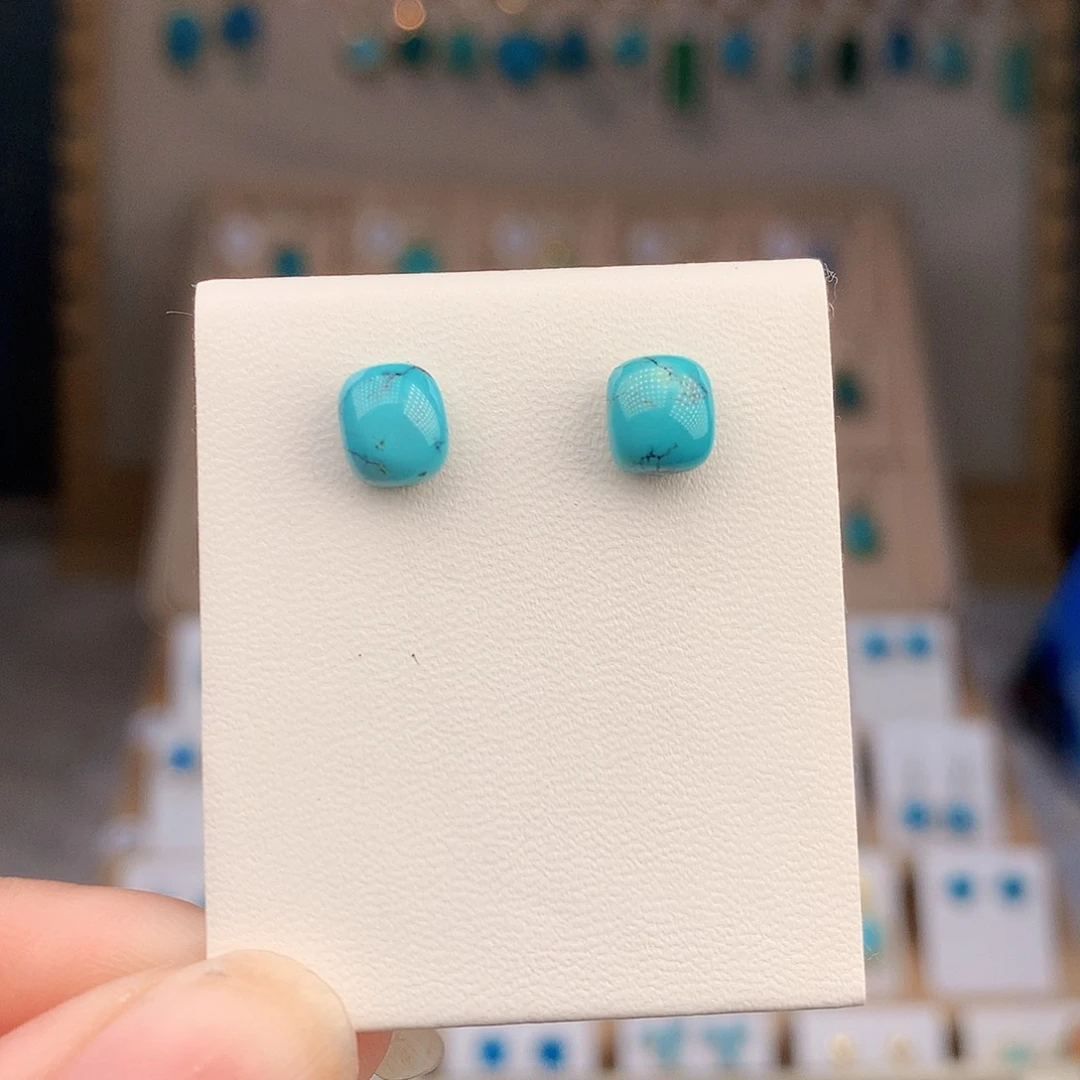 绿松石银S925镶嵌颈饰