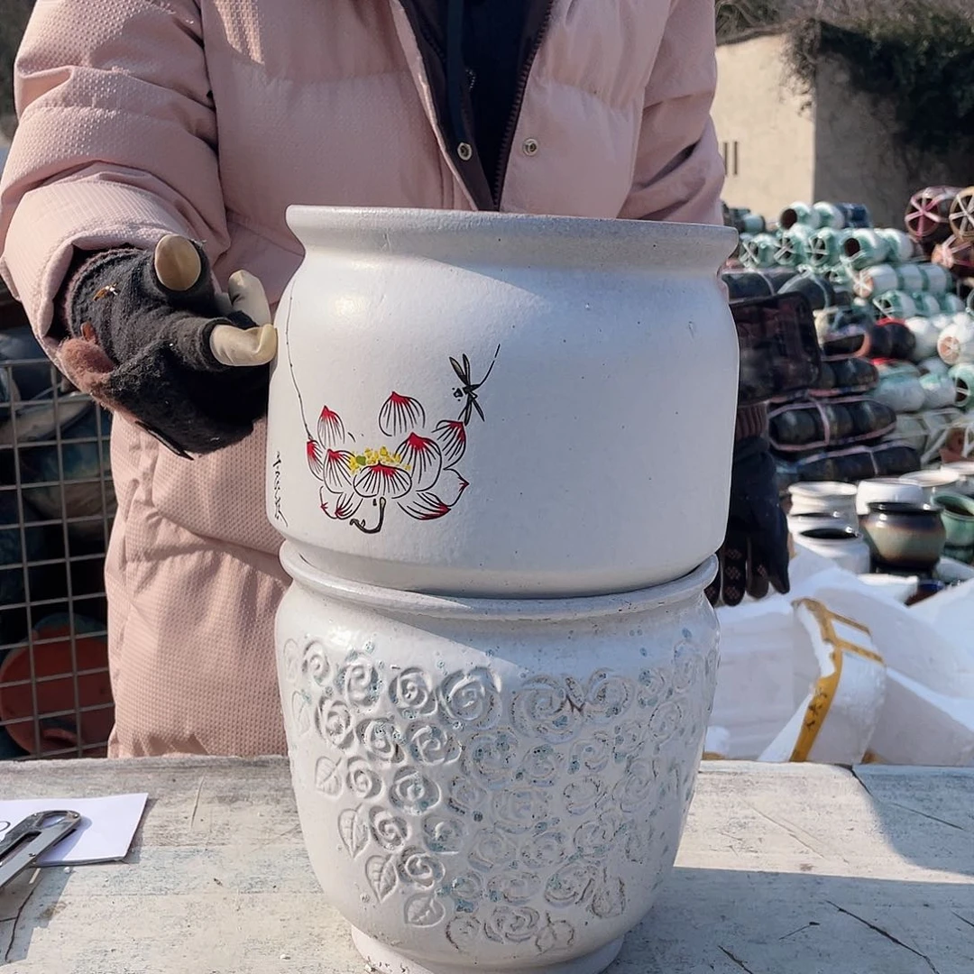 红陶王嫂花盆0213-518