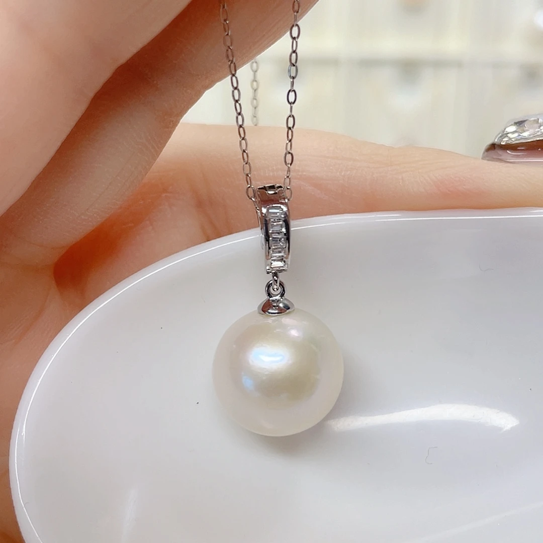 合金淡水珍珠吊坠(赠链)