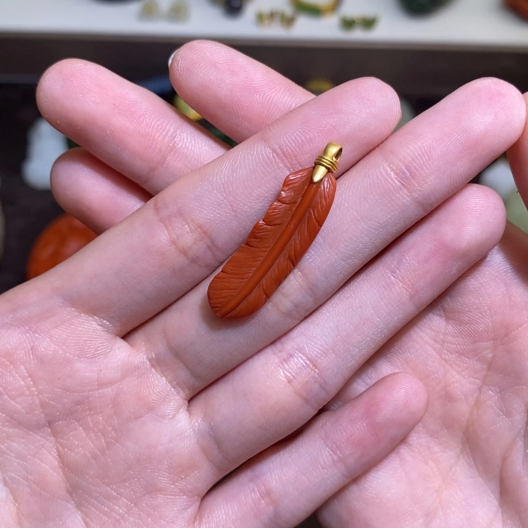 玛瑙/玉髓颈饰18K金镶嵌南红玛瑙